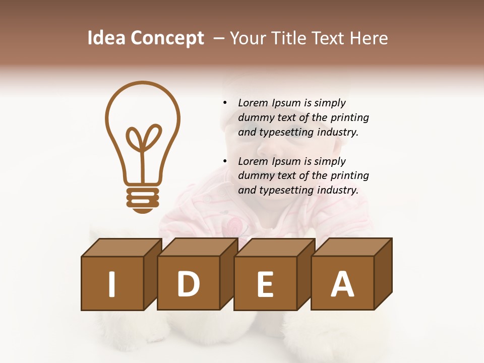 Love Pink Rabbit PowerPoint Template