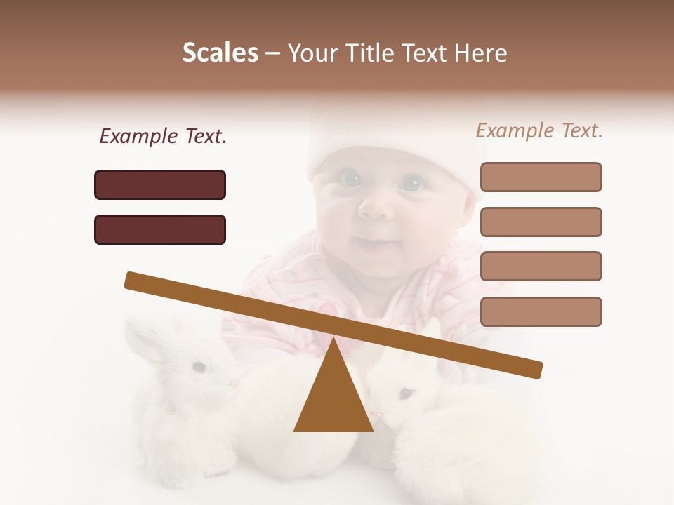 Love Pink Rabbit PowerPoint Template