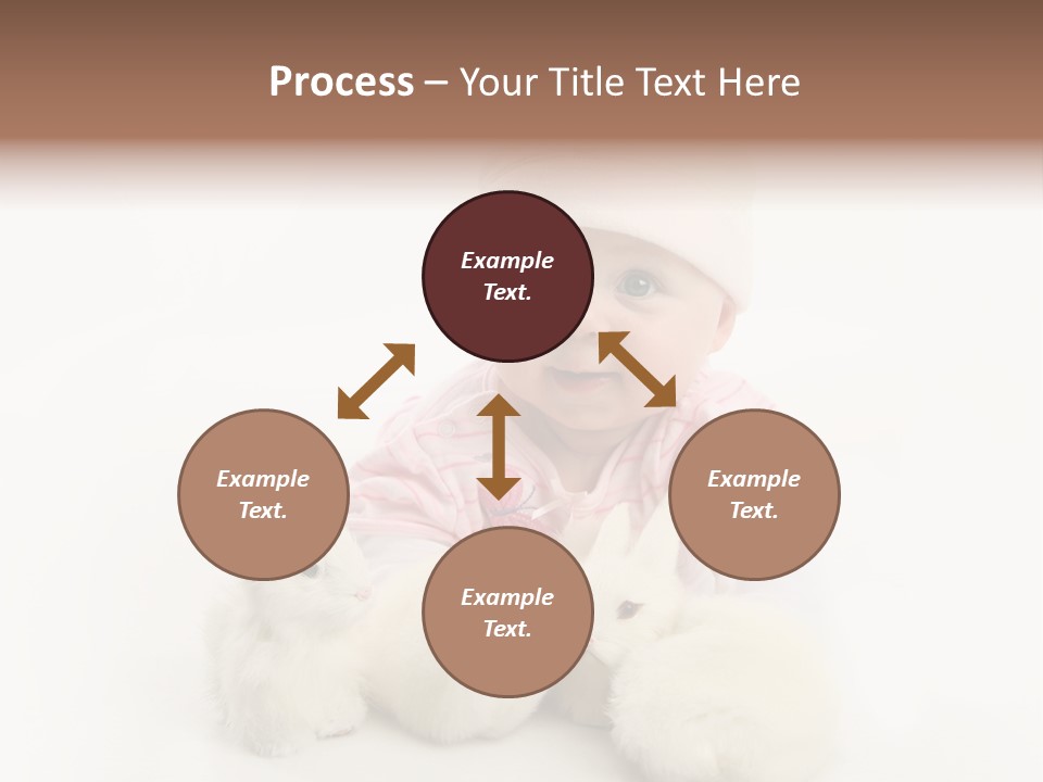 Love Pink Rabbit PowerPoint Template
