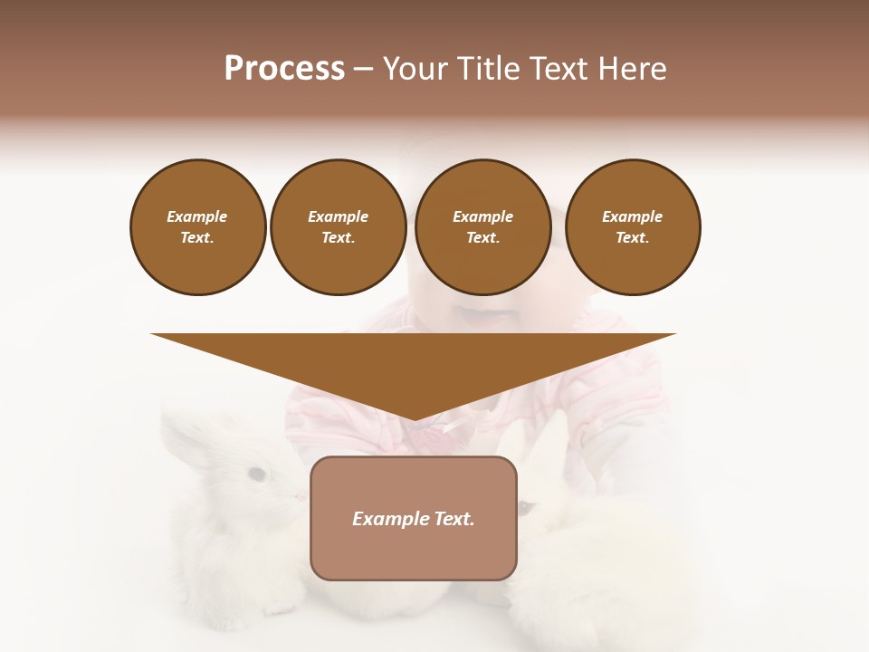 Love Pink Rabbit PowerPoint Template