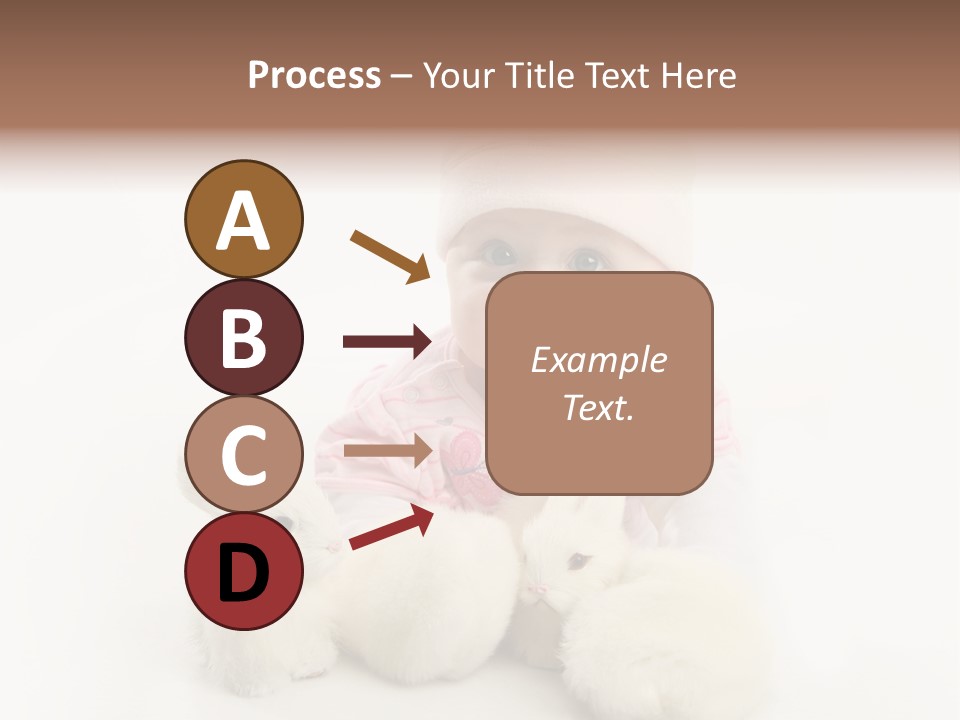 Love Pink Rabbit PowerPoint Template