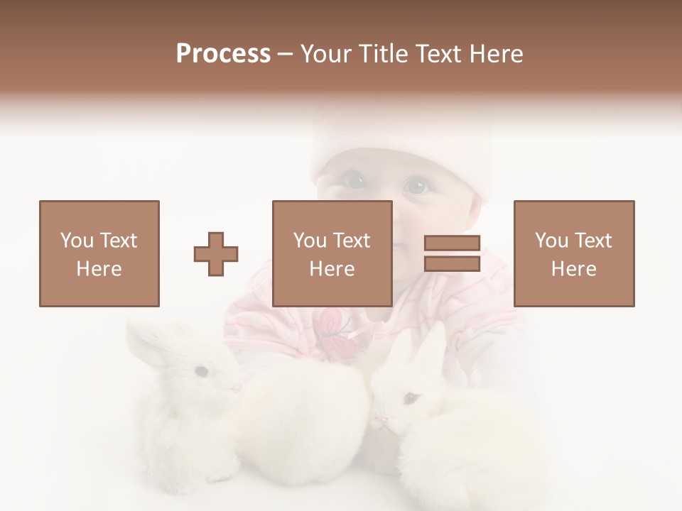 Love Pink Rabbit PowerPoint Template