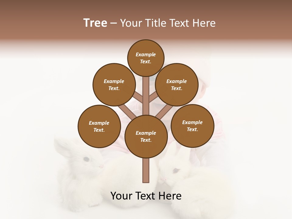 Love Pink Rabbit PowerPoint Template