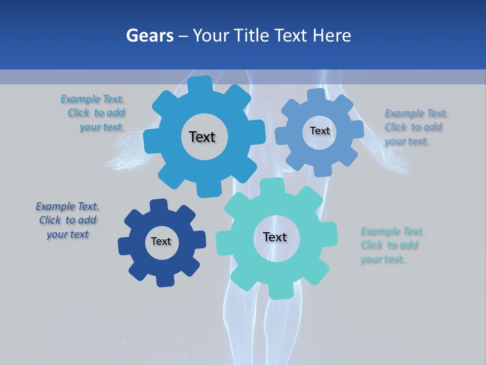 Flying Skeleton Bones PowerPoint Template