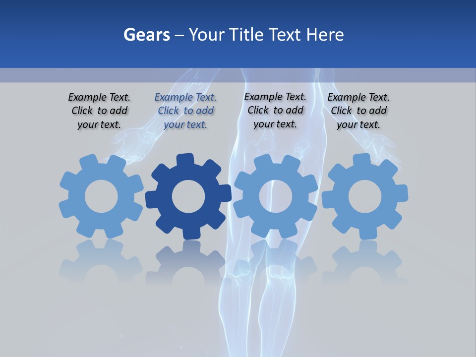 Flying Skeleton Bones PowerPoint Template