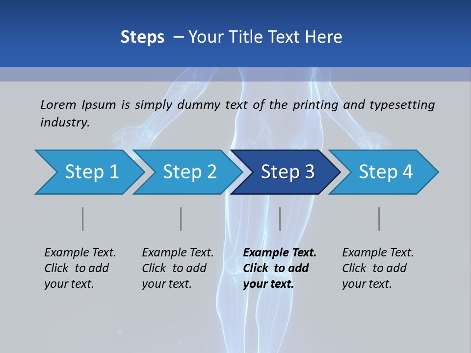 Flying Skeleton Bones PowerPoint Template
