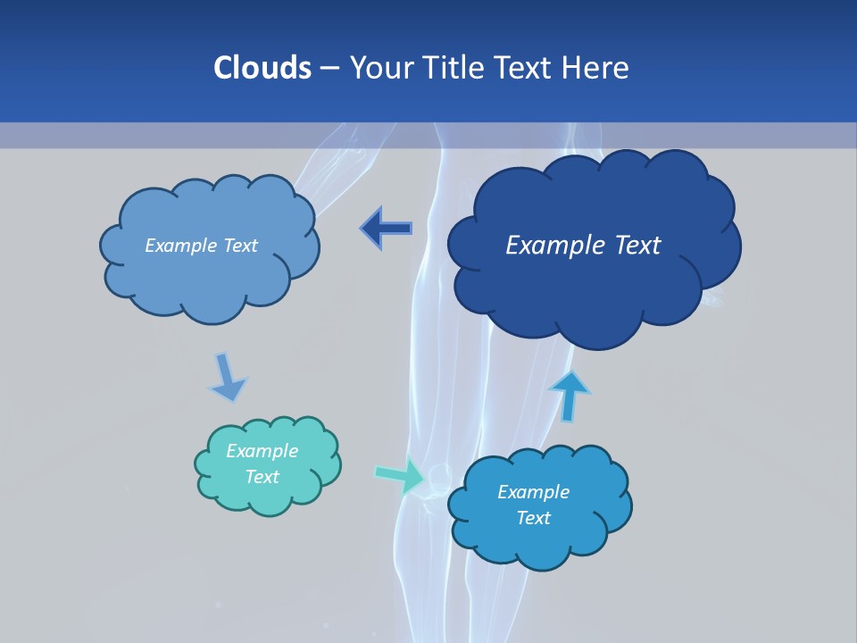 Flying Skeleton Bones PowerPoint Template
