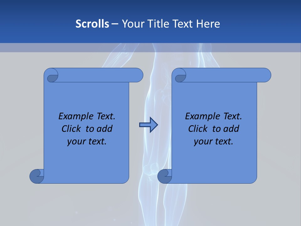 Flying Skeleton Bones PowerPoint Template