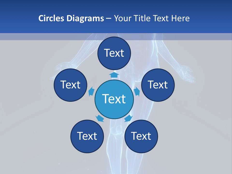 Flying Skeleton Bones PowerPoint Template