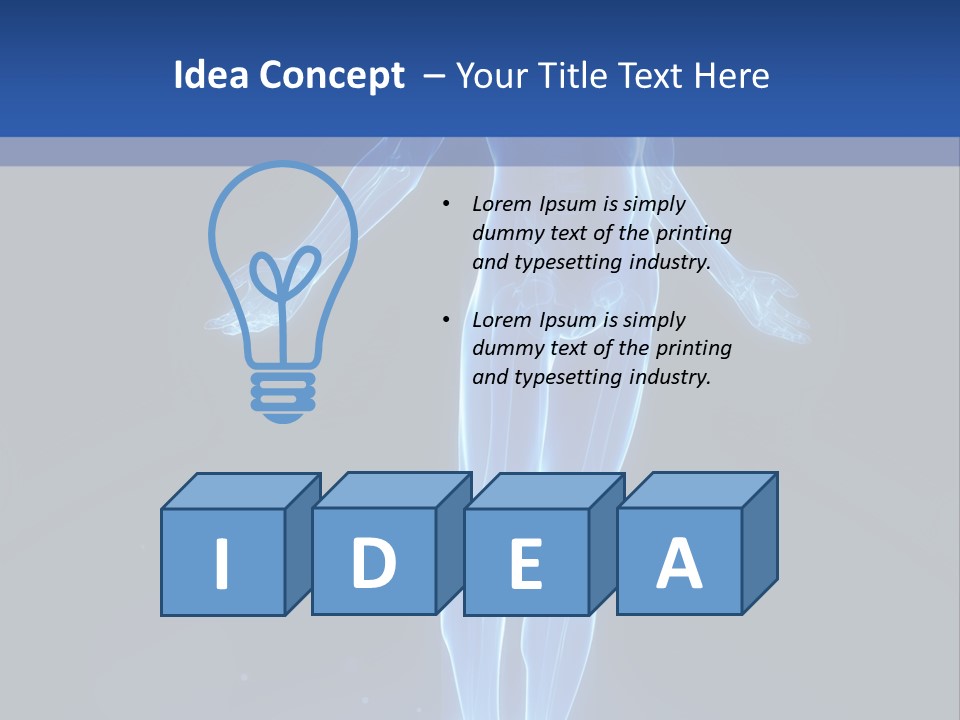 Flying Skeleton Bones PowerPoint Template