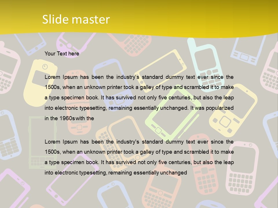 Speak Display Pattern PowerPoint Template