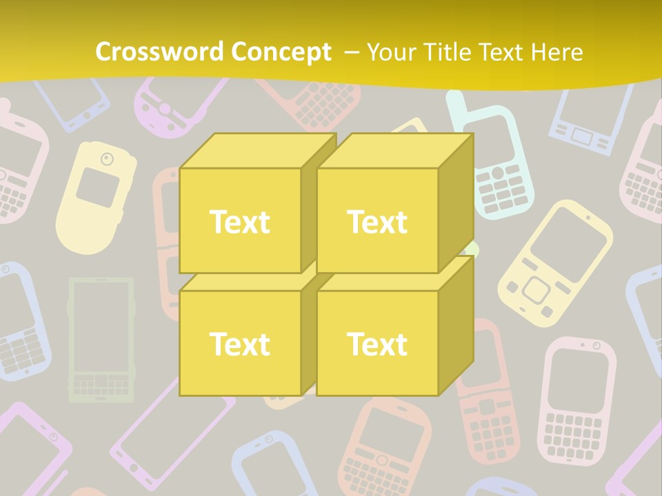 Speak Display Pattern PowerPoint Template