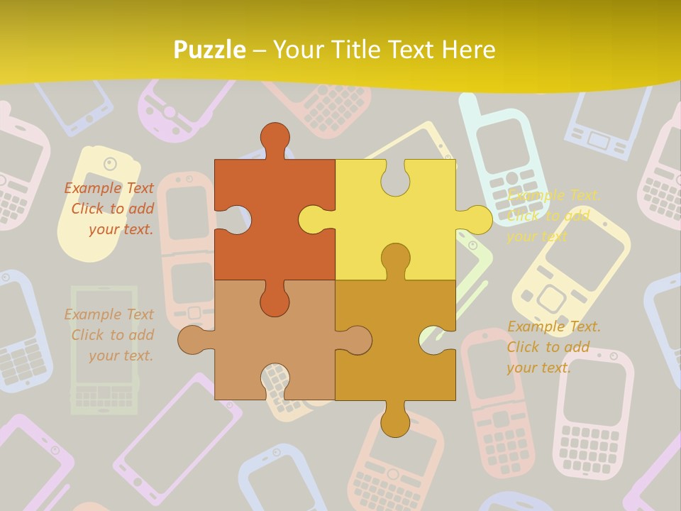 Speak Display Pattern PowerPoint Template
