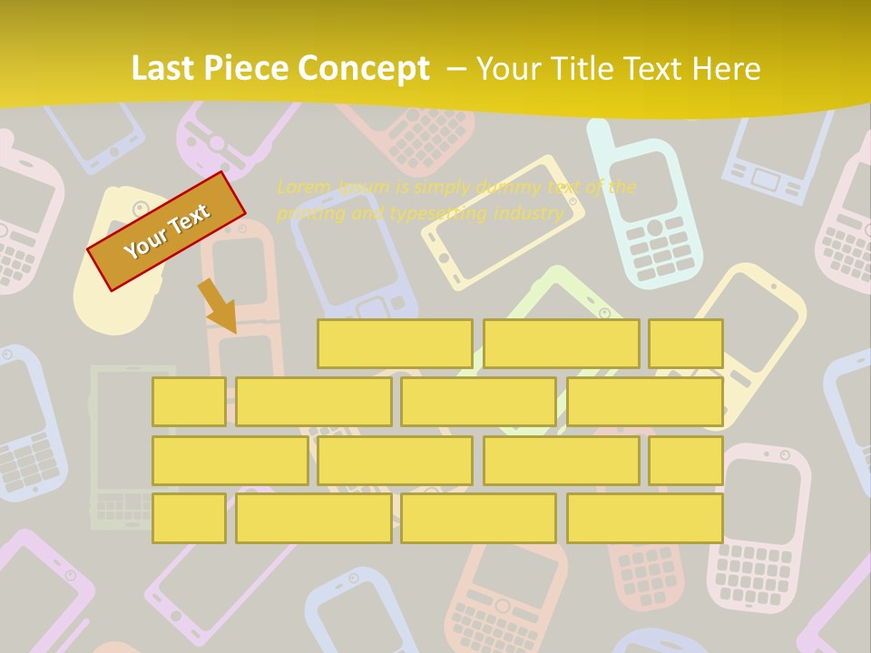 Speak Display Pattern PowerPoint Template