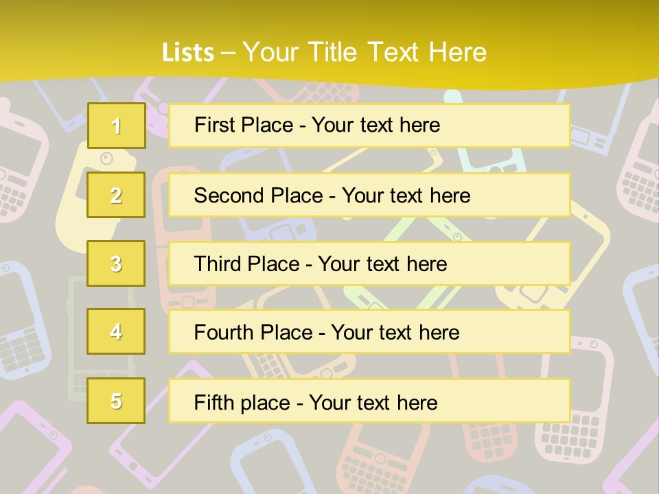 Speak Display Pattern PowerPoint Template