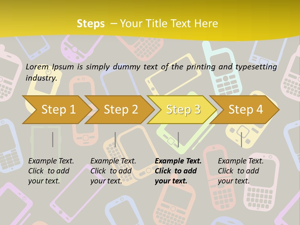Speak Display Pattern PowerPoint Template