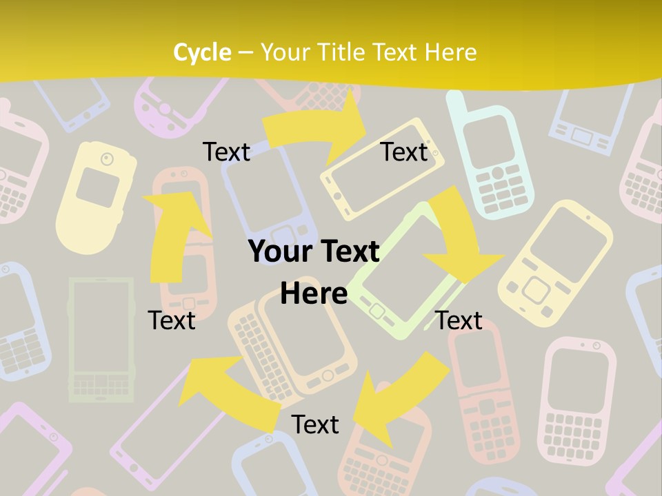 Speak Display Pattern PowerPoint Template
