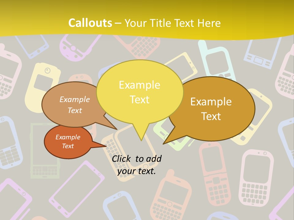 Speak Display Pattern PowerPoint Template