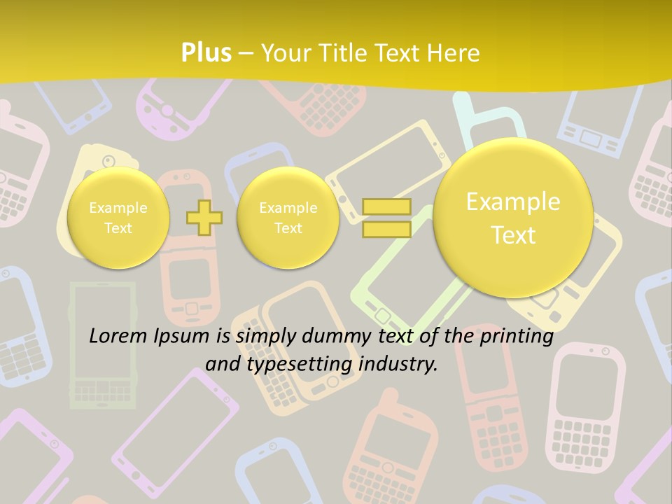 Speak Display Pattern PowerPoint Template