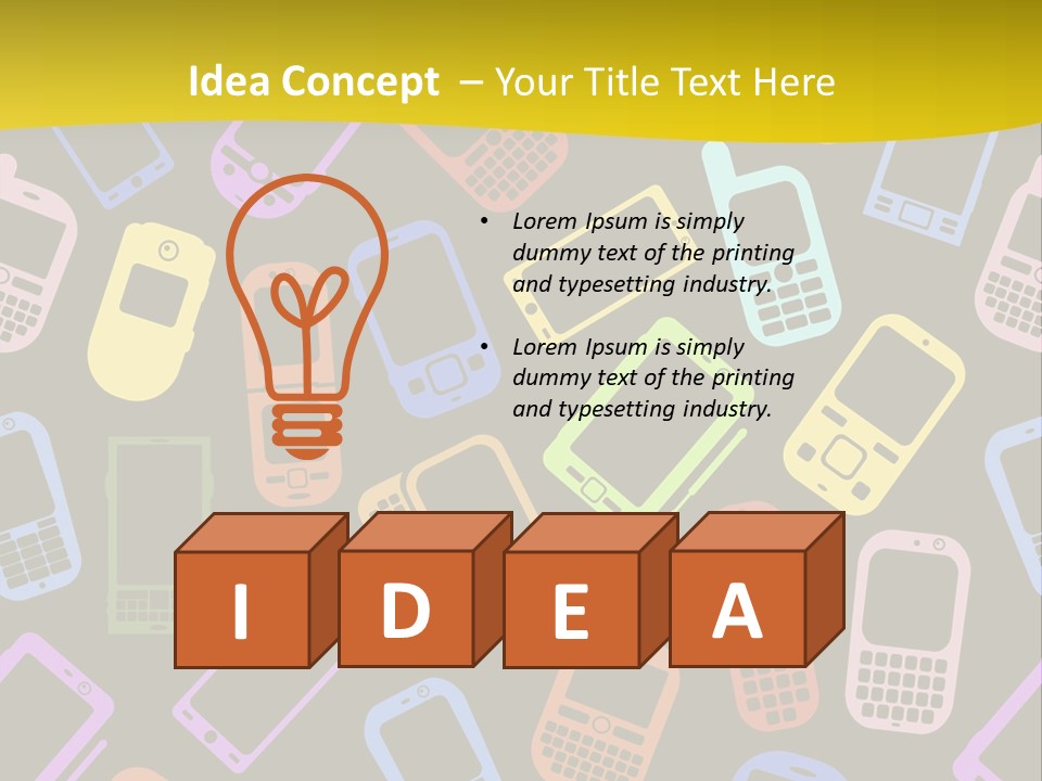 Speak Display Pattern PowerPoint Template