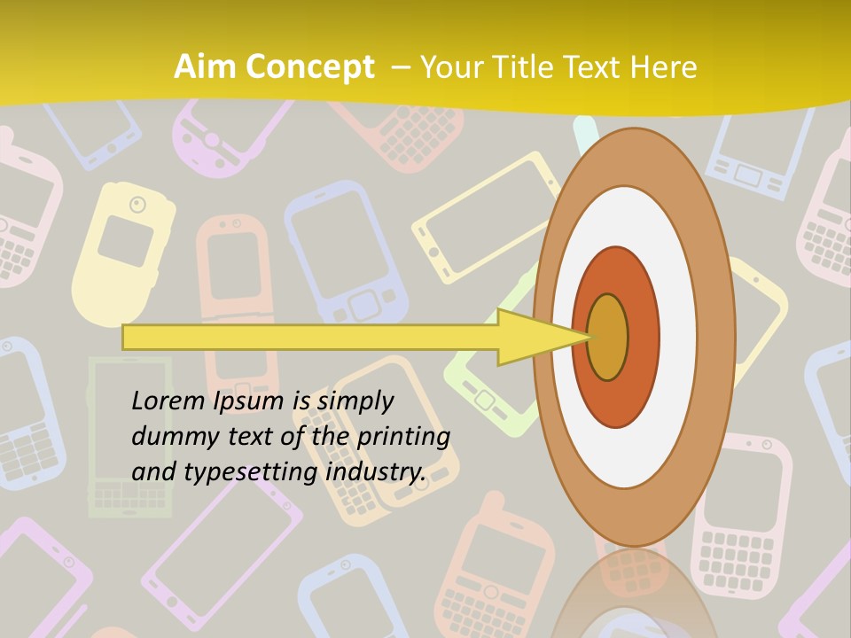Speak Display Pattern PowerPoint Template