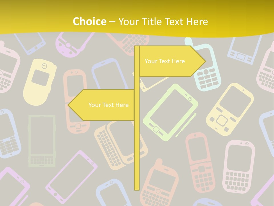 Speak Display Pattern PowerPoint Template