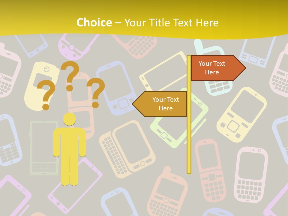 Speak Display Pattern PowerPoint Template
