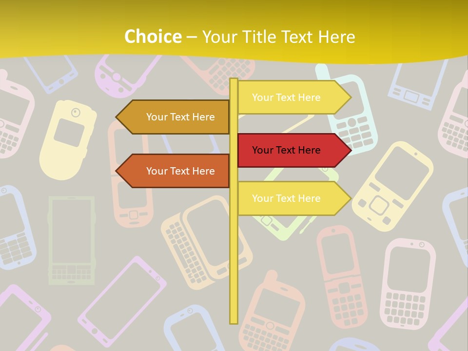 Speak Display Pattern PowerPoint Template