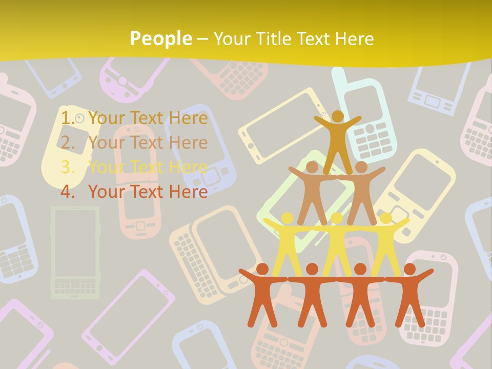 Speak Display Pattern PowerPoint Template