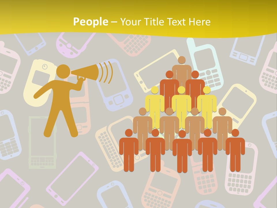 Speak Display Pattern PowerPoint Template