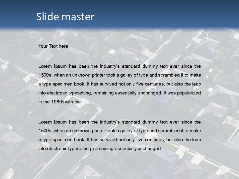 Housing Suburb Sub PowerPoint Template