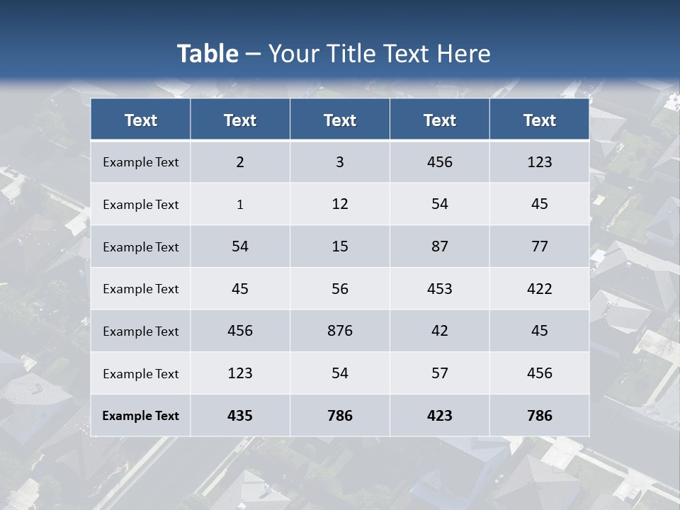 Housing Suburb Sub PowerPoint Template