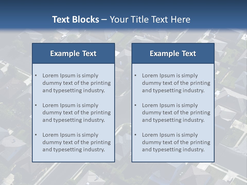Housing Suburb Sub PowerPoint Template