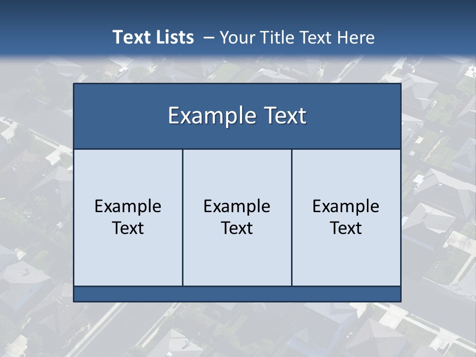 Housing Suburb Sub PowerPoint Template