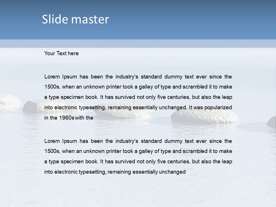 Lake Jump Road PowerPoint Template