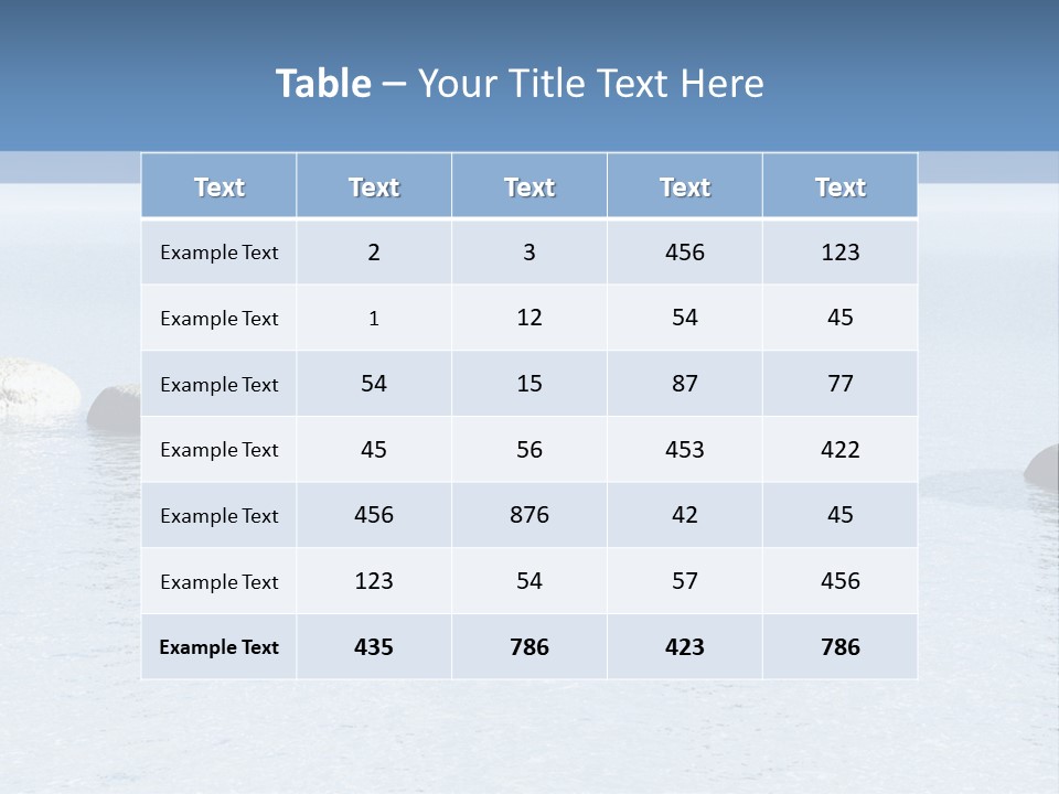 Lake Jump Road PowerPoint Template