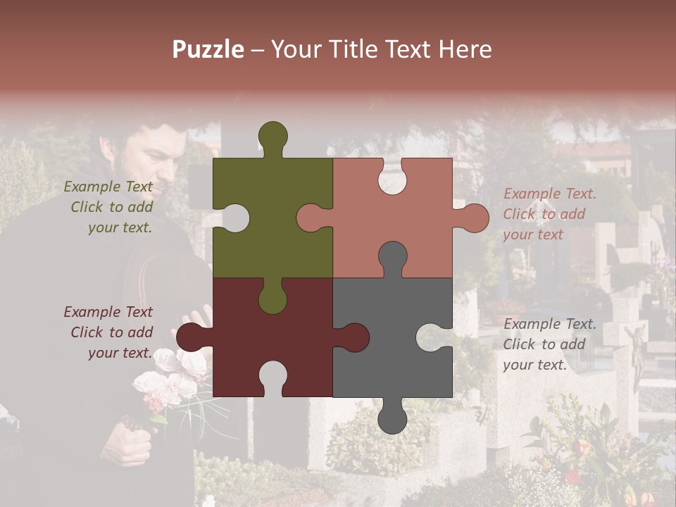 Cemetery Passed Vault PowerPoint Template