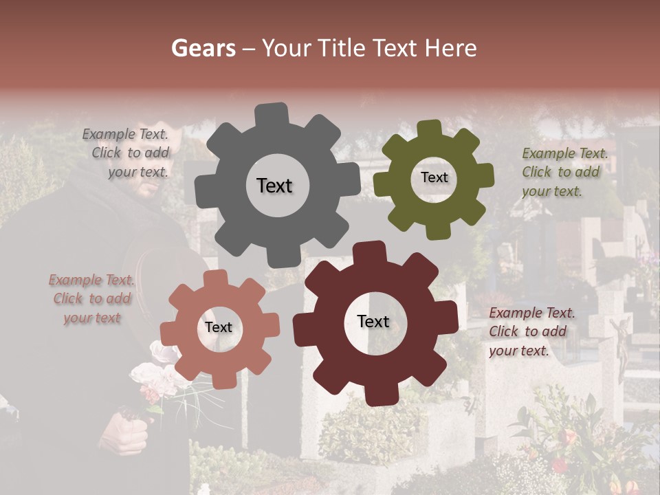 Cemetery Passed Vault PowerPoint Template