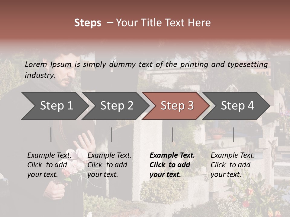 Cemetery Passed Vault PowerPoint Template