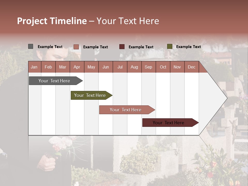 Cemetery Passed Vault PowerPoint Template