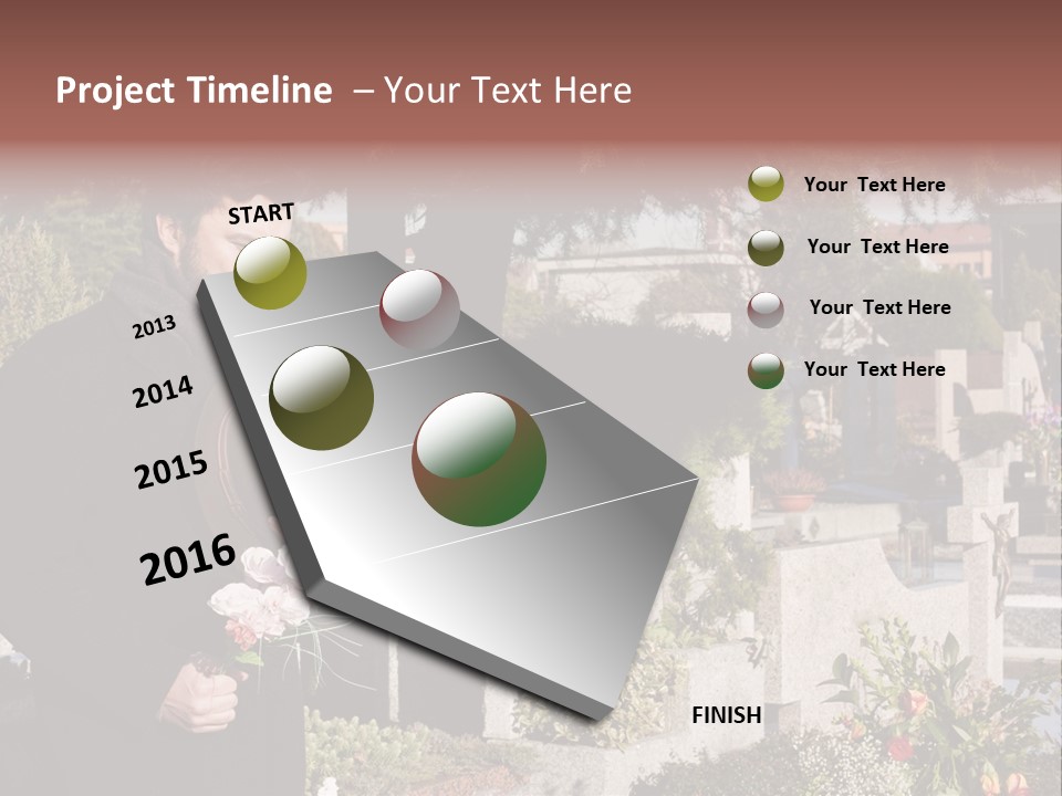 Cemetery Passed Vault PowerPoint Template