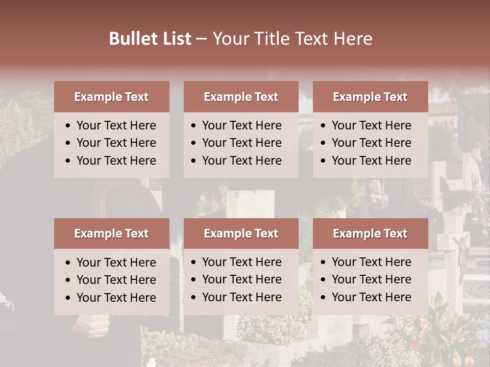 Cemetery Passed Vault PowerPoint Template