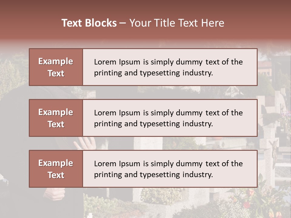 Cemetery Passed Vault PowerPoint Template