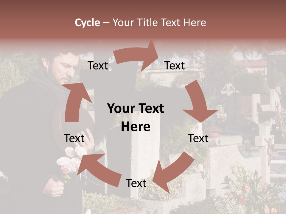 Cemetery Passed Vault PowerPoint Template