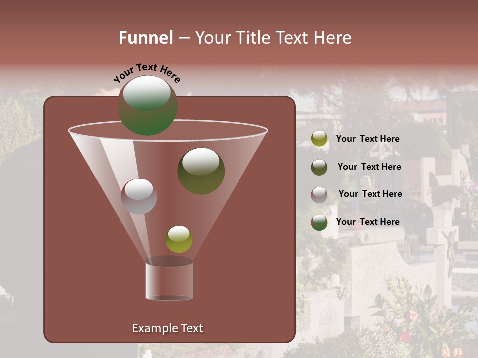 Cemetery Passed Vault PowerPoint Template