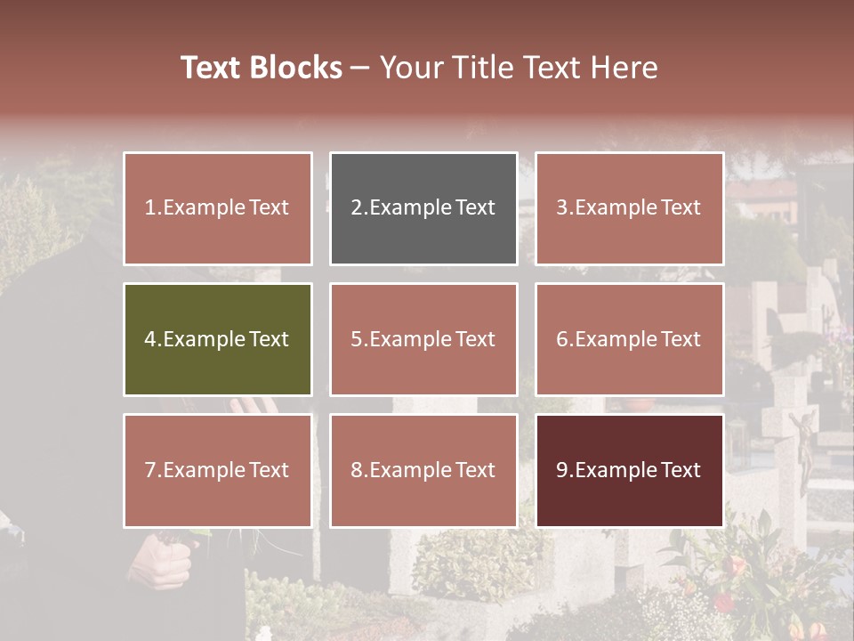 Cemetery Passed Vault PowerPoint Template