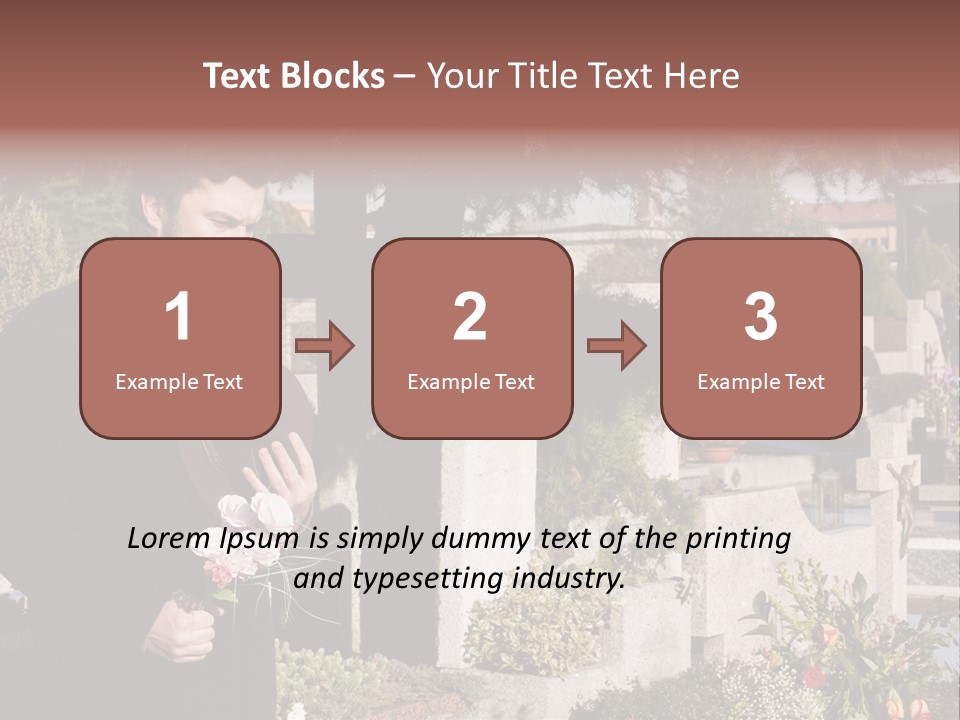 Cemetery Passed Vault PowerPoint Template