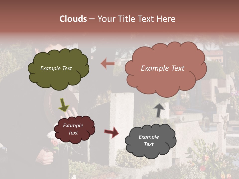Cemetery Passed Vault PowerPoint Template