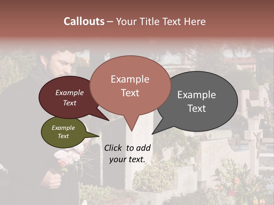 Cemetery Passed Vault PowerPoint Template