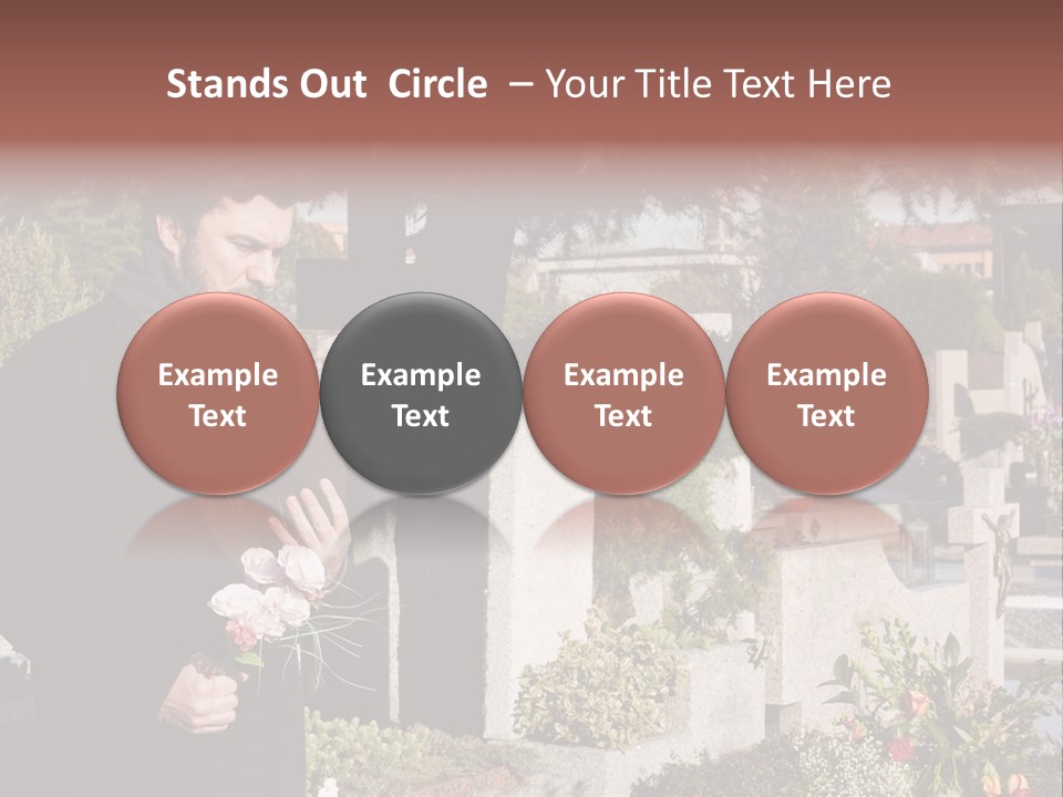 Cemetery Passed Vault PowerPoint Template